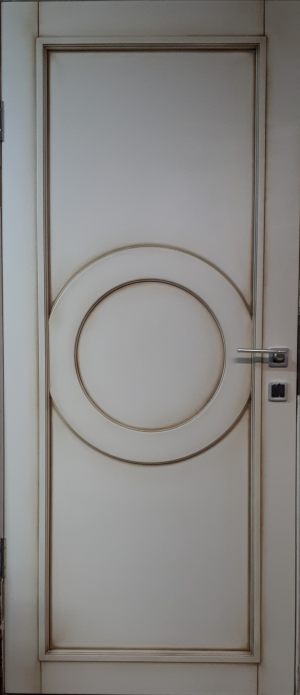 Межкомнатная дверь в профиле массив (эмаль с патиной) Уральск